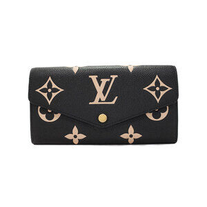 Louis Vuitton Bicolor Monogram Empreinte Portefeuille Sarah Bi fold Long Wallet